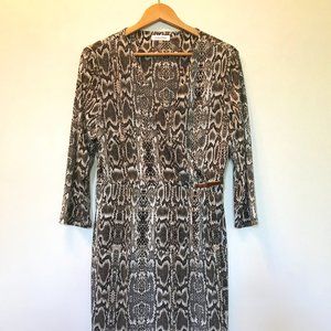 Calvin Klein Faux Wrap Dress (Size 12)